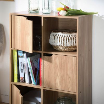 Meuble à 6 cases avec trois portes - Modu