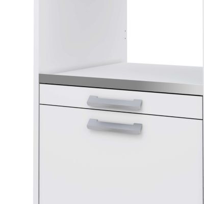 Meuble armoire pour machine à laver T-BATH 67,2x144cm blanc ép. 22 mm