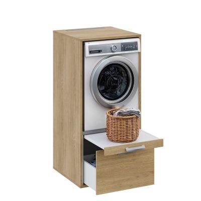 Meuble armoire pour machine à laver T-BATH 67,2x144cm chêne ép. 22 mm