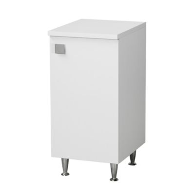 Meuble Bas 1 Porte Droite Blanc Frêne