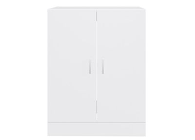 Meuble bas coffre machine à laver, 2 portes à fermeture soft-close, blanc, l.71 x H.91 x P.71,5 cm
