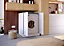 Meuble bas coffre machine à laver, 2 portes à fermeture soft-close, blanc, l.71 x H.91 x P.71,5 cm