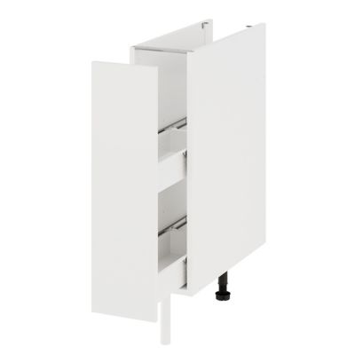 Meuble bas de cuisine 1 porte blanc l.20 x H.86 cm Izee