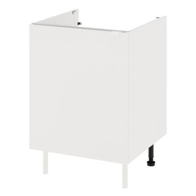 Meuble bas de cuisine 1 porte blanc l.60 x H.86 cm Izee
