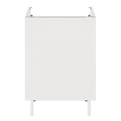 Meuble bas de cuisine 1 porte blanc l.60 x H.86 cm Izee