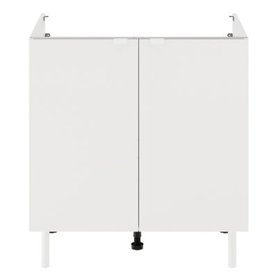 Meuble bas de cuisine 2 portes blanc l.80 x H.86 cm Izee