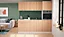 Meuble bas de cuisine 2 portes et 1 tiroir avec plan de travail Primalight décor chêne l. 80 cm x H. 87,9 cm