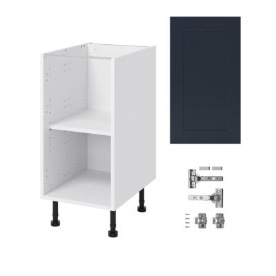 Meuble bas de cuisine avec 1 porte GoodHome Artemisia bleu L. 40 x H. 72 cm