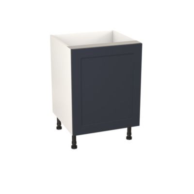 Meuble bas de cuisine avec 1 porte GoodHome Artemisia bleu L. 50 x H. 72 cm