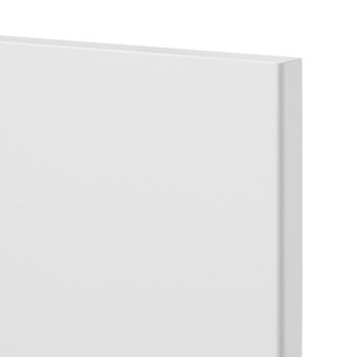 Meuble bas de cuisine avec 1 porte GoodHome Stevia blanc brillant L. 60 x H. 72 cm