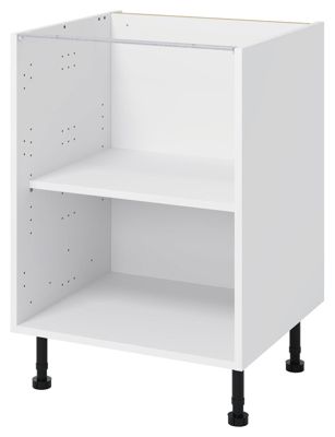 Meuble bas de cuisine avec 1 porte GoodHome Verbena chêne massif L. 50 x H. 72 cm