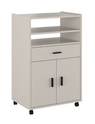 Meuble bas de cuisine avec 2 portes et 1 tiroir coloris beige - Longueur 59 x profondeur 39,60 x hauteur 92 cm