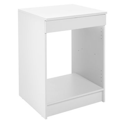 Meuble bas de cuisine pour four Primalight blanc mat l. 60 cm x H. 82 cm