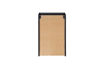 Meuble bas de salle de bain avec panier à linge et plan NOVA NOIR 40 cm