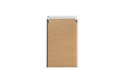 Meuble bas de salle de bain NOVA BLANC avec panier à linge et plan  NOIR 40 cm