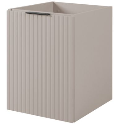 Meuble bas de salle de bain à suspendre avec une porte FLOW CACHEMIRE 40 cm