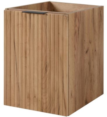 Meuble bas de salle de bain à suspendre avec une porte FLOW CHÊNE 40 cm