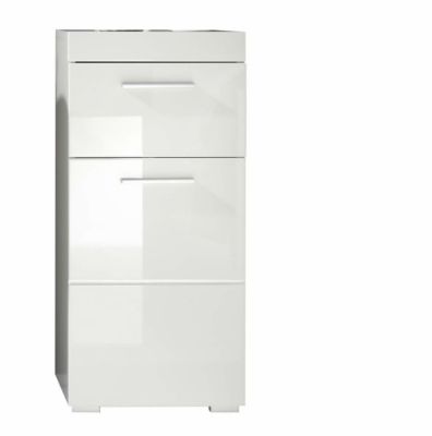 Meuble bas - Mélaminé - Blanc - 37 - 79 - 31 cm