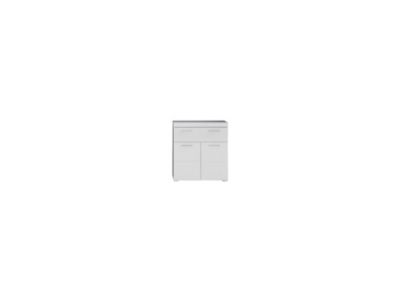 Meuble bas - Mélaminé - Blanc - 73 - 79 - 31 cm