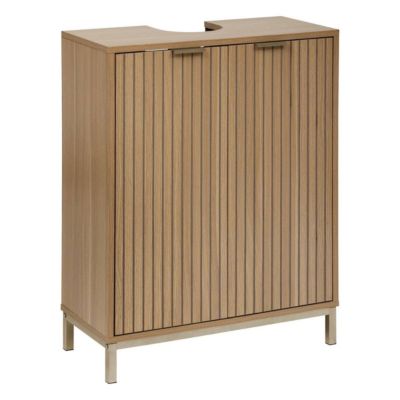 Meuble bas Tasso sous lavabo effet bois naturel - Beige- 5five