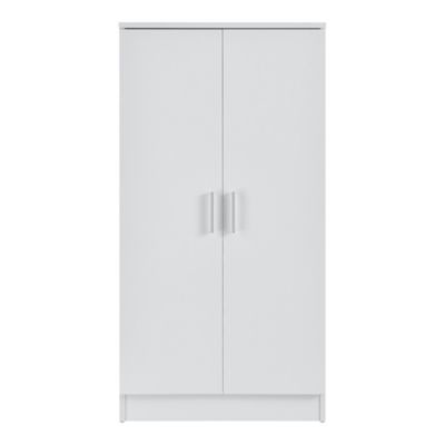 Meuble à Chaussure avec 7 Surfaces de Stockage 108 x 55 x 35 cm Effet Blanc en.casa