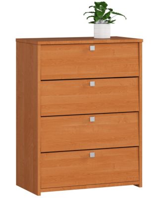 Meuble à chaussures AKORD RUBIN Aulne 66 cm 4 portes façade Aulne 4 étagères 66x36x85 cm