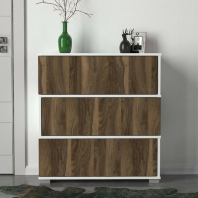 Meuble à chaussures Dgallopp, Meuble à chaussures, Armoire polyvalente, Rangement pour chaussures, 90x30h93 cm, Blanc et Noyer