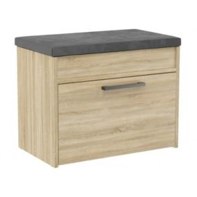 Meuble à chaussures style scandinave entrée - 60x35x49 - Banc avec rangement-PARMI