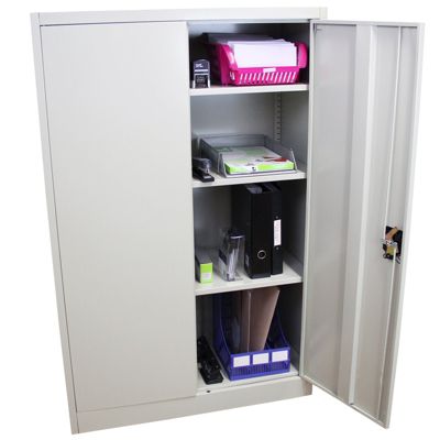 Meuble Classeur Métal 140cm Gris