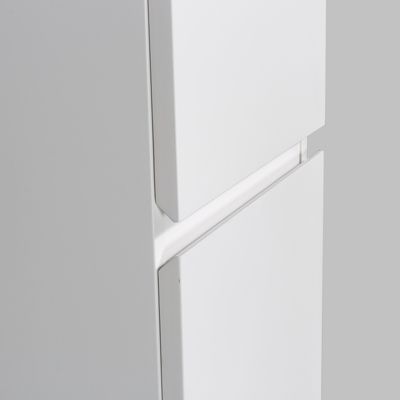 Meuble Colonne Armoire à droite 50x28,8x88cm - ALICE Blanc mat, Avec armoire à droite