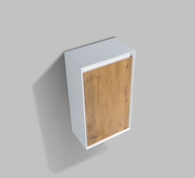 Meuble Colonne Armoire à droite 50x28,8x88cm Chêne + 1 amoire à droite - FIONA