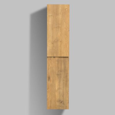 Meuble Colonne Armoire suspendue MDF Chêne 165x35x30cm, charnière à droite, Livrée assemblée - ALICE