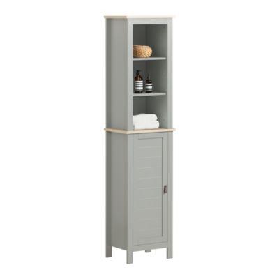 Meuble Colonne de Salle de Bain, Armoire Haute, BZR68-HG, SoBuy