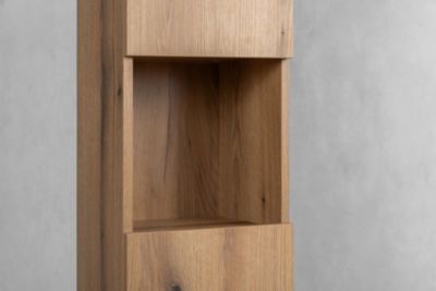 Meuble colonne de salle de bain à suspendre NOVA OAK 30 X 140 cm