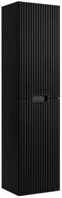 Meuble colonne de salle de bain suspendu  VENA noir 36 x 136 cm