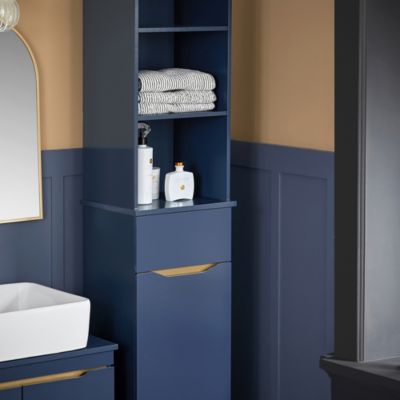 Meuble Colonne de salle de bains, Placard de Rangement, BZR112-B, SoBuy