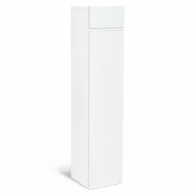 Meuble colonne salle de bain suspendu blanc LILA