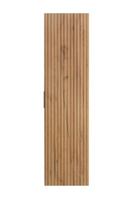 Meuble colonne suspendu de salle de bain FLOW chêne 35 x 136 cm
