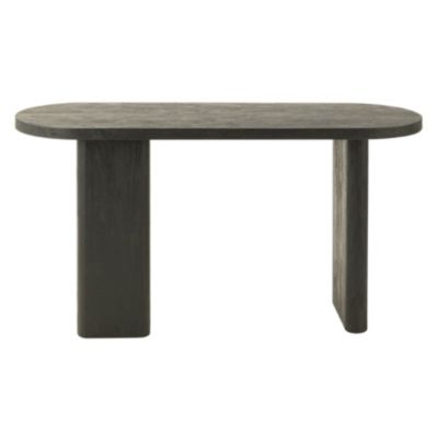 Meuble console en bois de teck (50x150x75 cm - Noir Mat)