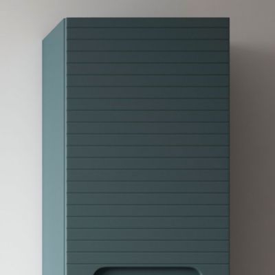 Meuble d'appoint de salle de bain BOREAL 35x27 cm finition BLEU OCÉAN mat à suspendre Kibath