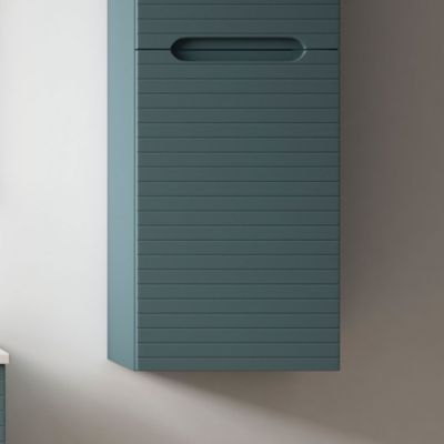 Meuble d'appoint de salle de bain BOREAL 35x27 cm finition BLEU OCÉAN mat à suspendre Kibath