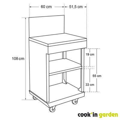Meuble d'appoint DESSERTE FIDGI - COOK'IN GARDEN