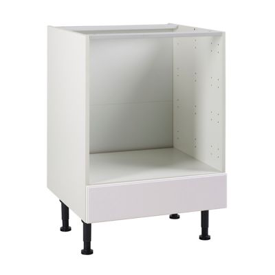 Meuble de cuisine Aldo blanc façade bandeau four + tiroir four + caisson bas L. 60 cm | Castorama