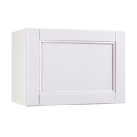 Meuble de cuisine Aldo blanc façade 1 porte ouvrante sur hotte + caisson haut hotte L. 60 cm