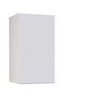 Meuble de cuisine Artic blanc mat façade 1 porte + caisson haut L. 40 cm