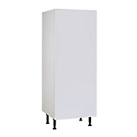 Meuble de cuisine Artic blanc mat façade porte de réfrigérateur + caisson 1/2 colonne L. 60 cm