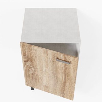 Meuble de cuisine bas - 60 cm - Caisson coloris Lino
