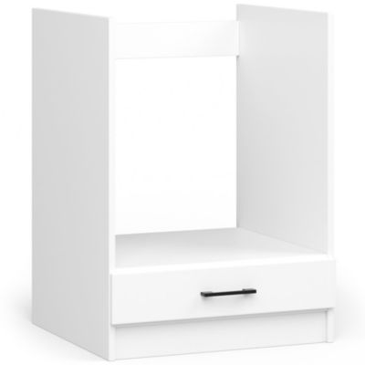 Meuble de cuisine bas / Armoire de four AKORD S60 à four OLIWIA modulable Blanc 60 cm 1 porte couleur Blanc 1 étagère 60x55x82 cm