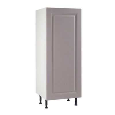 Meuble de cuisine Candide lila façade porte de réfrigérateur + caisson 1/2 colonne L. 60 cm