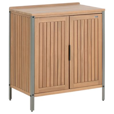 Meuble de cuisine d'extérieur IVREA Marron Bois d'acacia certifié